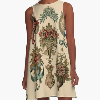 victorian ornaments pillow